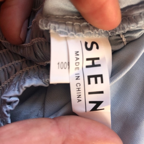 Shein Light Blue Crop Top - Picture 3 of 4